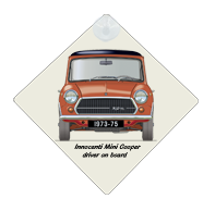 Innocenti Mini Cooper 1300 1973-75 Car Window Hanging Sign